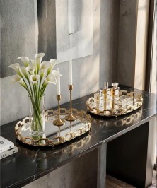 ZEYVE NEW MODEL 2-PIECE OVAL TRAY 20*30-26*36cm